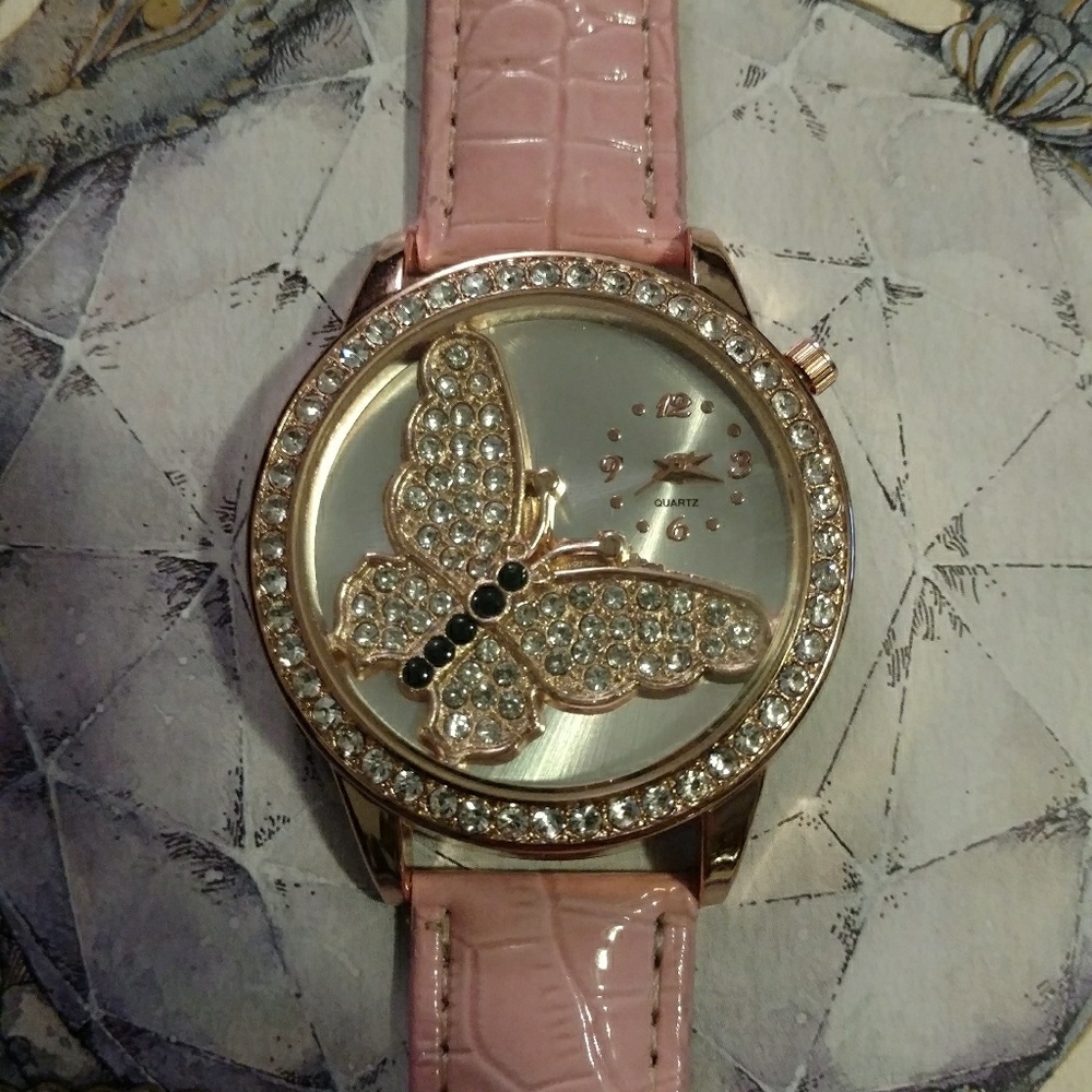💎Jeweled Butterfly Watch🦋